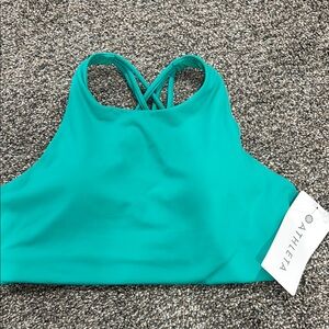 Athleta Blue Sports Bra Racerback Moisture-Wicking
